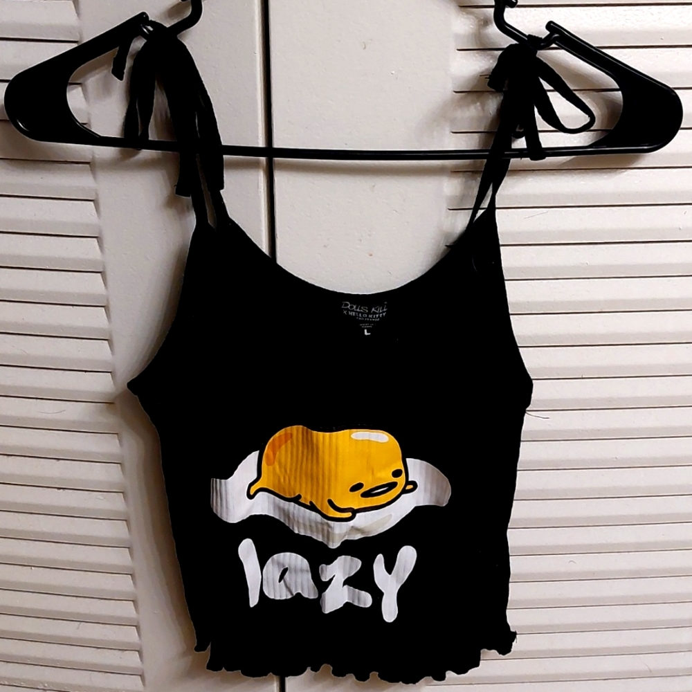 Dolls Kill Gudetama Cropped Tank Top